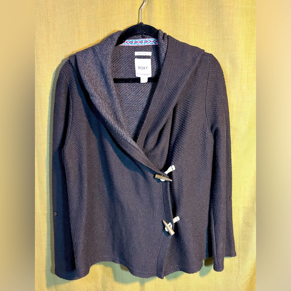 Roxy hooded woven top